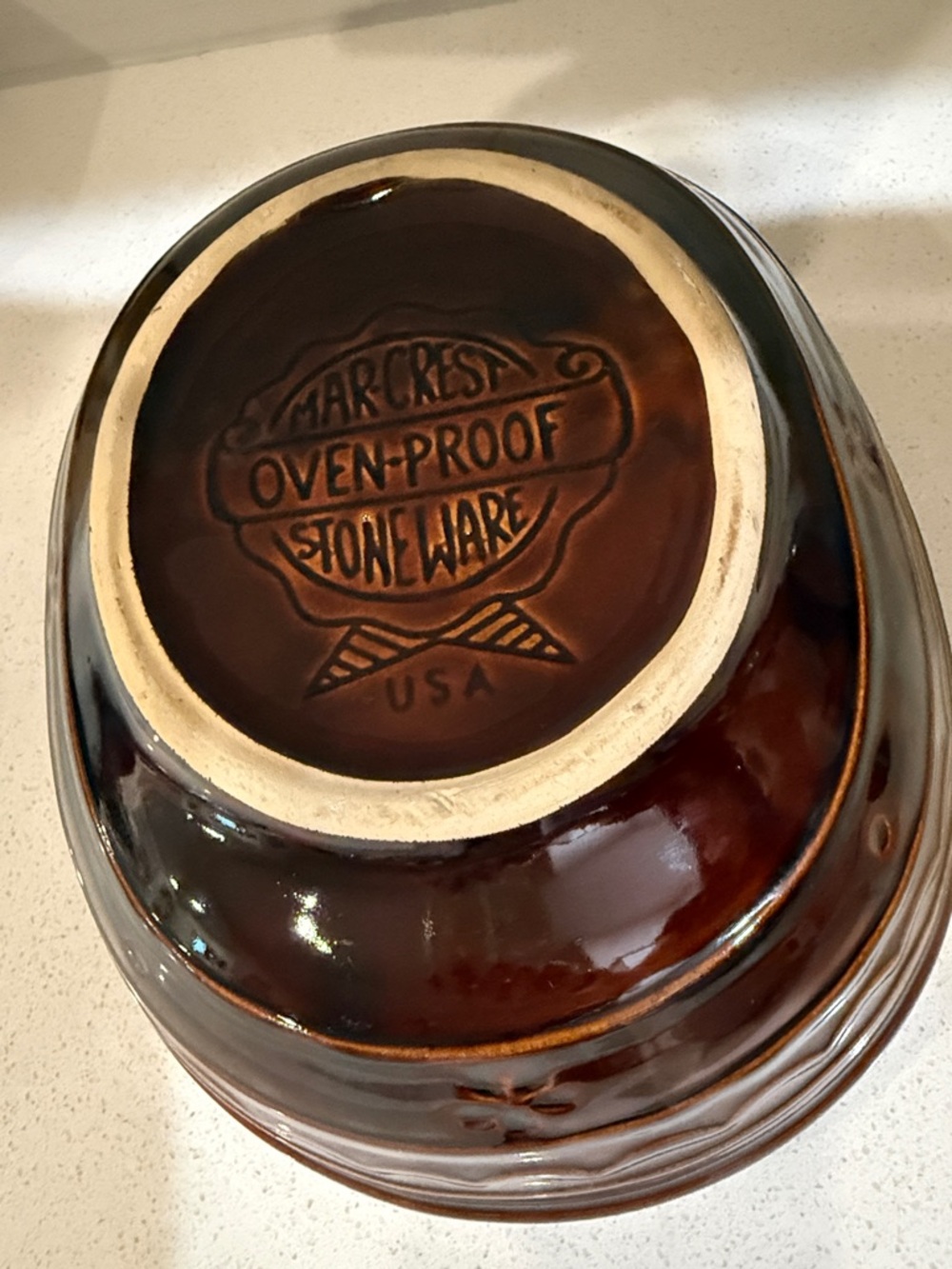 Marcrest Brown Oven-Proof Stoneware Bowl